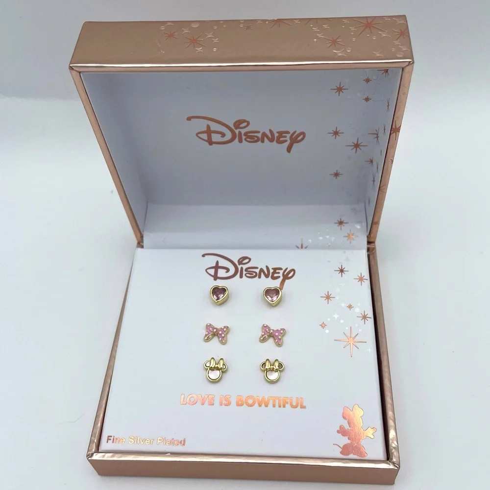 Disney Minnie Mouse Earring Trio NWT